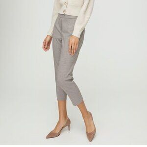 Babaton Aritzia Conan Pants Size 0 Pale Grey Side Zip cropped